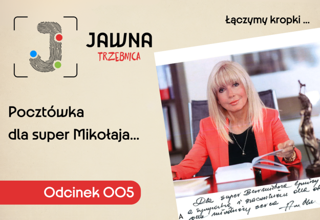 Na zdjęciu widnieje Anna Maria Wesołowska - która dziękuje super Burmistrzowi