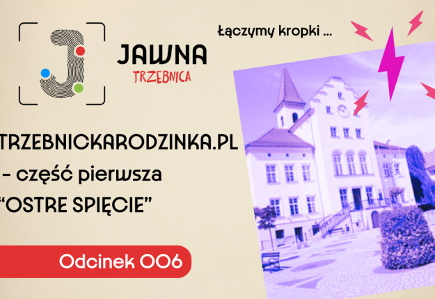 Trzebnickarodzinka.pl - część pierwsza "Ostre Spięcie" - na zdjęciu budynek Ratusza z piorunem elektrycznym - który ma nawiązywać do spięcia/przepięcia