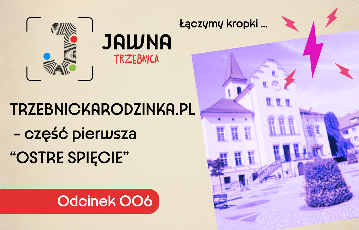 Trzebnickarodzinka.pl - część pierwsza "Ostre Spięcie" - na zdjęciu budynek Ratusza z piorunem elektrycznym - który ma nawiązywać do spięcia/przepięcia